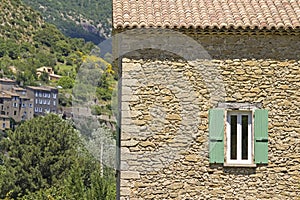 French cottage in village. Provence.