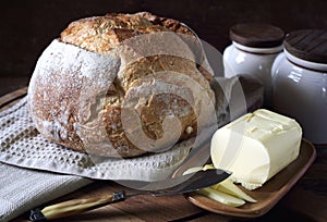 French country bread and butter