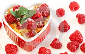 French creme brulee dessert