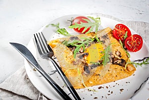 French crepes galette sarrasin