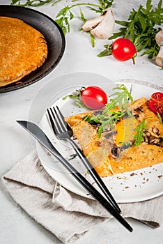 French crepes galette sarrasin