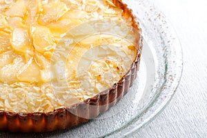 French cuisine pie with apricots
