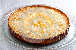 French cuisine pie with apricots