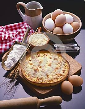 French Cuisine. Quiche Lorraine