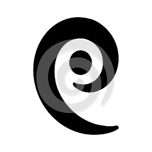 French Curve Design Tool Solid Icon