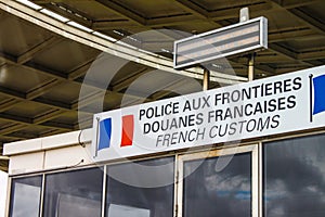 French customs border control photo