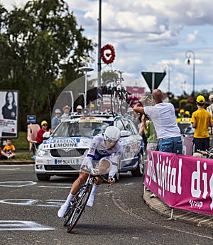 The French Cyclist Cyril Lemoine