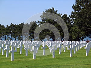 French D-Day cemetary in Normandy