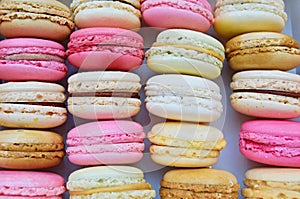 French delicious dessert macaroons