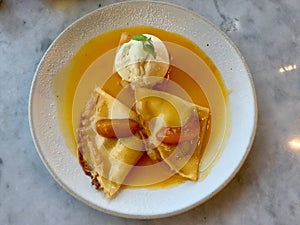 French Dessert -Crepe Suzette delight!