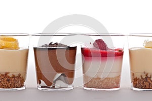 French dessert in a glass