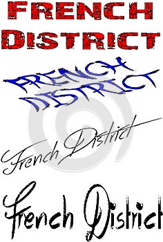 French district sign photo
