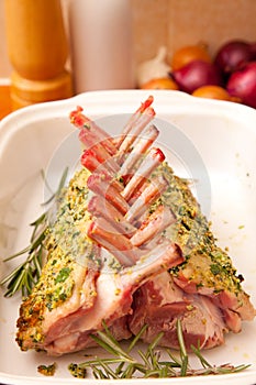 French dressed rack of lamb