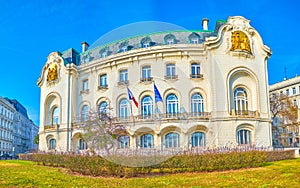 The French Embassy edifice in Vienna, Austria