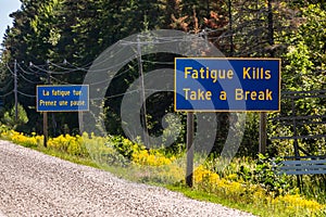 French, English Information road signs