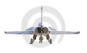 French fighter aircraft Dassault Rafale landed