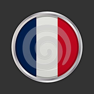 French flag button icon