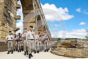 French Foreign Legion. Pont du Gard