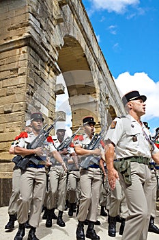 French Foreign Legion. Pont du Gard