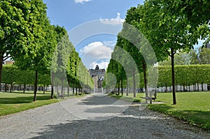 French formal garden of the Chateau de Pau