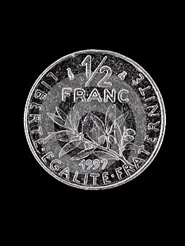 French Franc coin photo