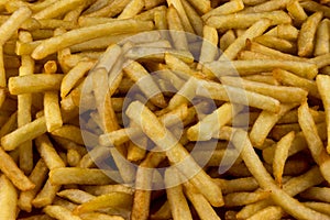 French Fried Potatoes Close Up View