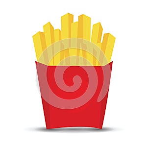 French Fries cartoon vector