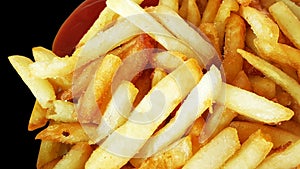 French fries, chips collateral fat highest calorie and sodium, f