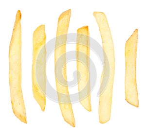 French Fries Chips Isolated