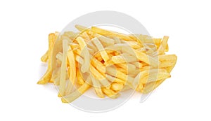 French fries isolated on white background.