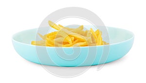 French fries isolated on white background