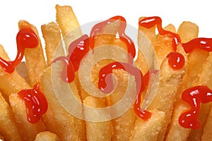 French fries & ketchup fast food snack