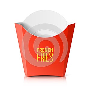 French fries paper box