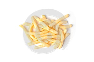 French Fries or potato fry isolated on white background