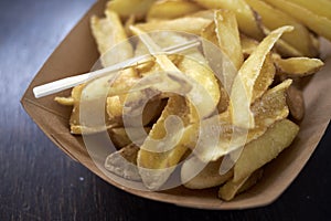 French fries served as a side order for lunch