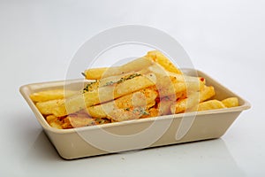 French fries in serving tray