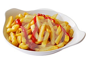 French Fries with Tomato Ketchup