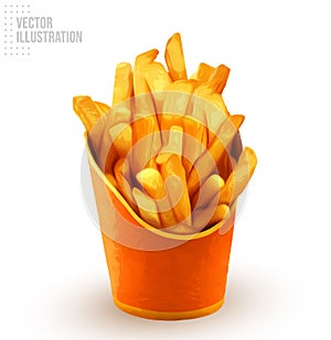 French fries vector illustration