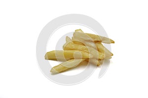 French Fries on  white background