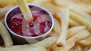 French Fry in Ketchup
