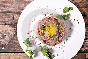 French gastronomy,steak tartare