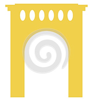 French gate monument, icon