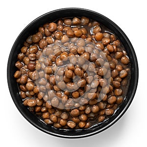 French green puy lentils photo