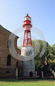 French Guiana, Iles du Salut - Islands of Salvation: Royal Island - Lighthouse photo