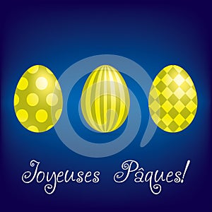 Bright Happy Easter Egg card