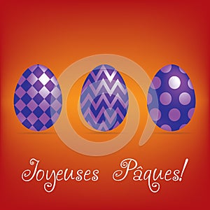 Bright Happy Easter Egg card