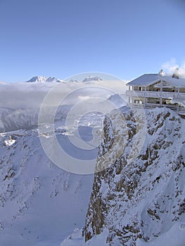 French high-class ski resort