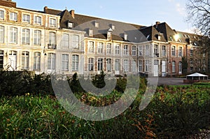 French historic courtyard, Lille, France