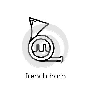 French horn icon from Music collection.