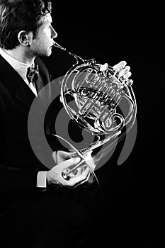 French horn player